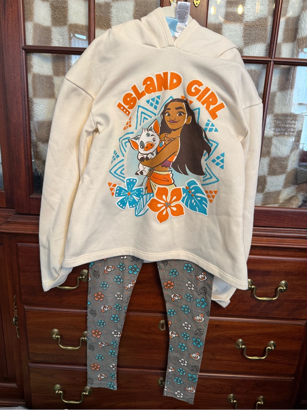 Moana Island Girl Hooded Sweater with matching Leggings